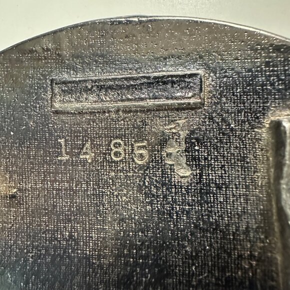 Men’s Silver Tone The State of Texas #1485 3.5 x 2.5” buckle - Picture 2 of 4